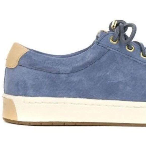 NEW Sperry Womens Anchor Plushwave LLT Grey Blue Shoes Gold detail Sz 10 - Picture 7 of 10